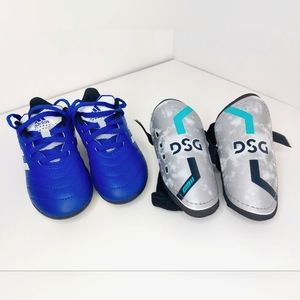 Adidas Goletto Vii FG Soccer Cleats & Pair of Shin Guards